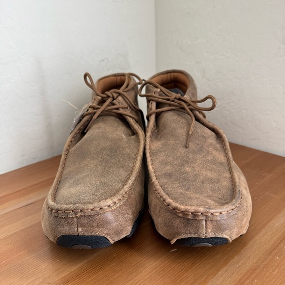 NEW TWISTED X Brown Leather Chukka Driving Moc Men’s Size 13M - Picture 6 of 12